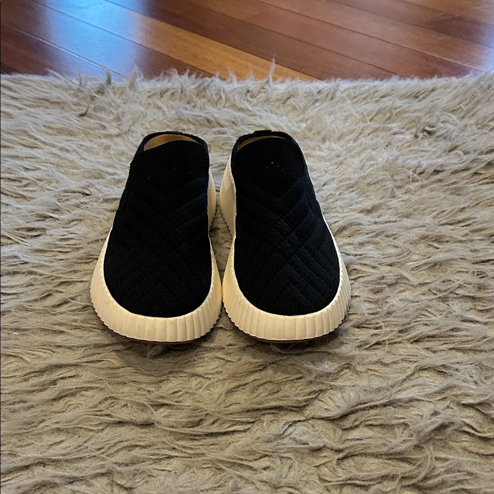White Mountain‎ Womens Black Knit Slip-On Tenni Shoes